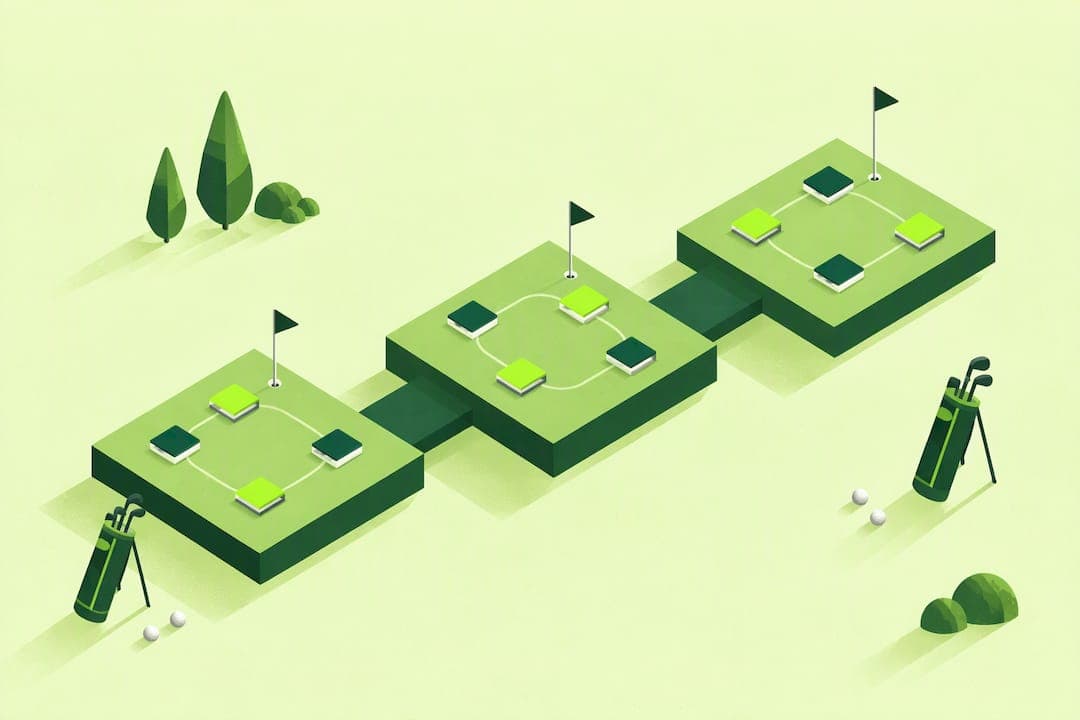Round Robin Golf for Organizers: Copy 3 Pairings for 18 Holes